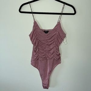 NWT Pink Metallic Bodysuit | Rue21